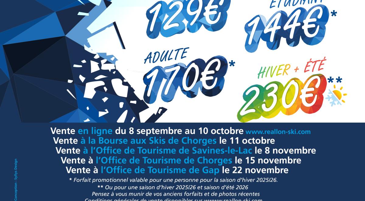 Forfaits Saison « Primeur » Réallon – Vente à Chorges !_Chorges - Forfaits Saison « Primeur » Réallon – Vente à Chorges !_Chorges Forfaits Saison « Primeur » Réallon – Vente à Chorges !_Chorges - Forfaits Saison « Primeur » Réallon – Vente à Chorges !_Chorges