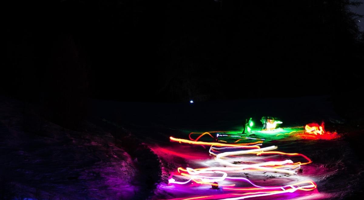 Descente aux flambeaux des moniteurs_Réallon