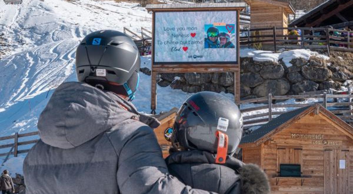 Saint-Valentin : déclarez votre flamme sur écran géant_Les Orres
