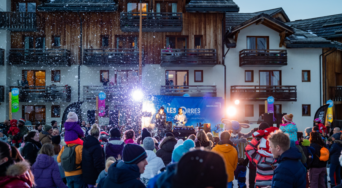 Ski nocturne sur piste éclairée_Les Orres - Ski nocturne sur piste éclairée_Les Orres