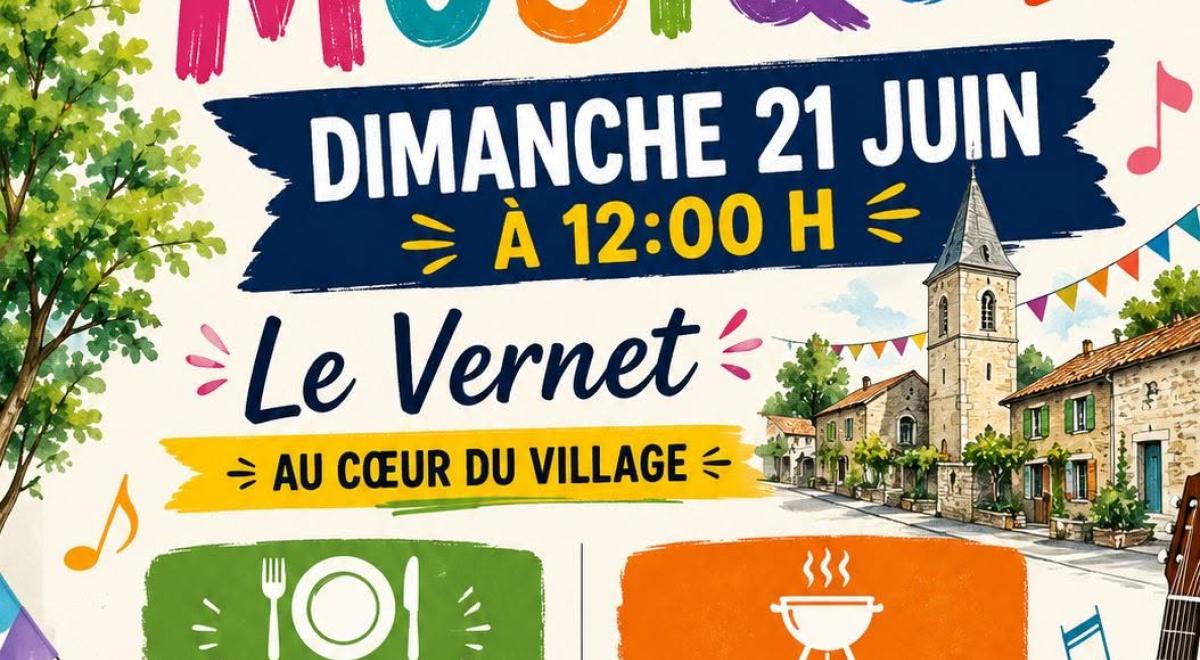 Fête de la Musique à Le Vernet_Le Vernet - affiche