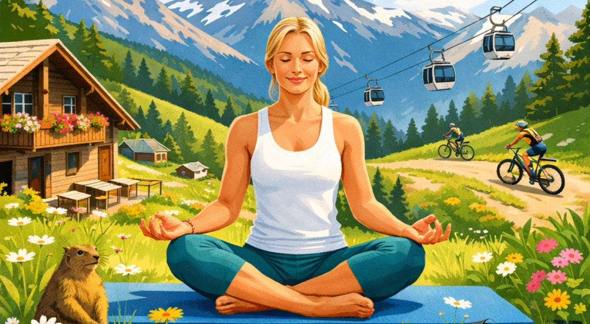 Yoga doux avec Albane_Pra Loup 1600 - Yoga Doux