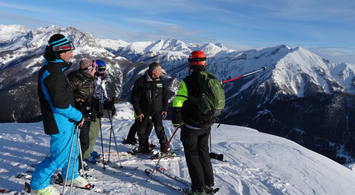Groupe en ski - Groupe en ski