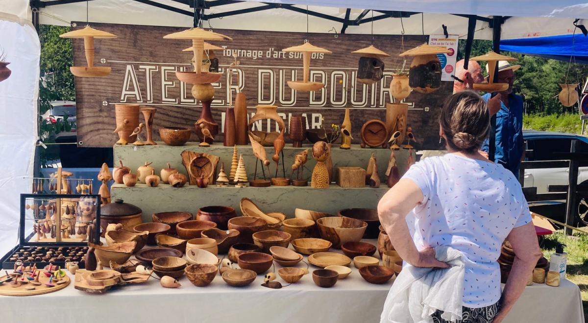 Marché et ateliers découverte artisanat bois - Méolans-Revel