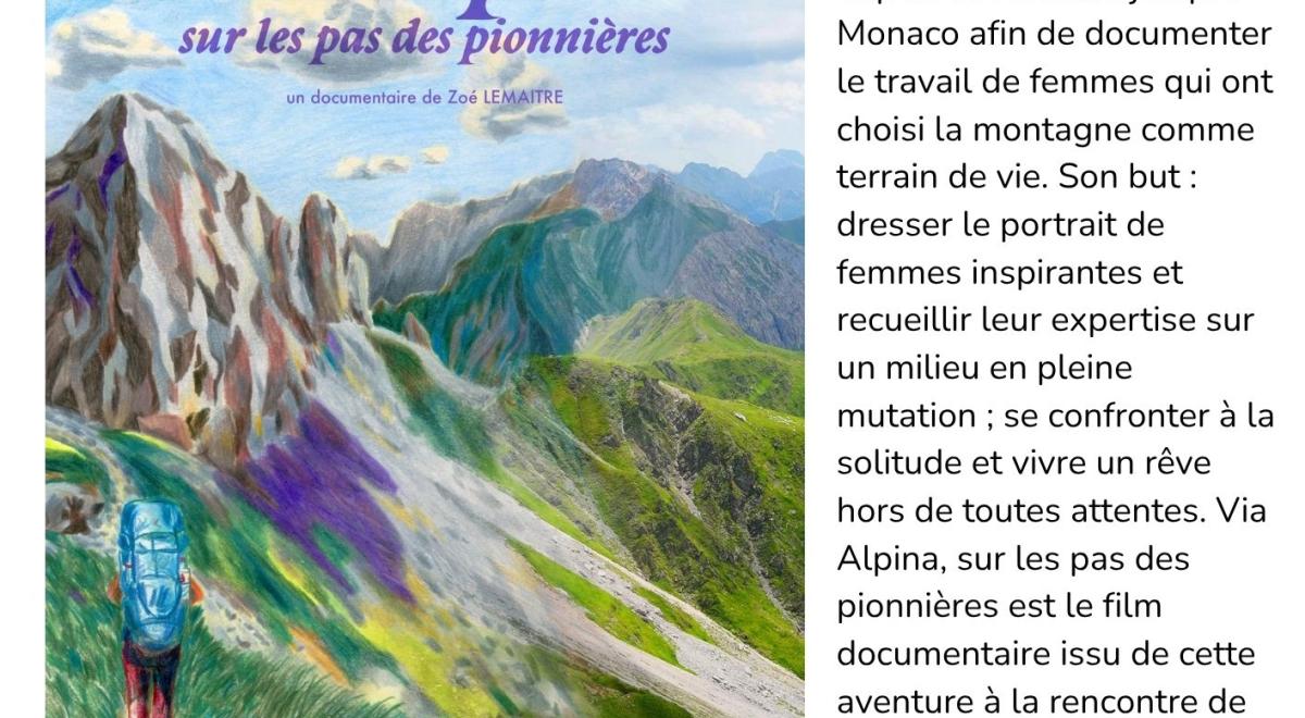 Projection du film “Via Alpina”  à l'Alternateur_Seyne - affiche