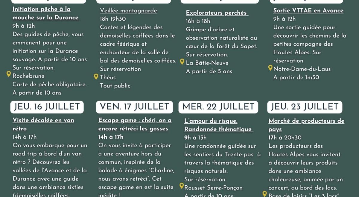 Rendez vous de l'été