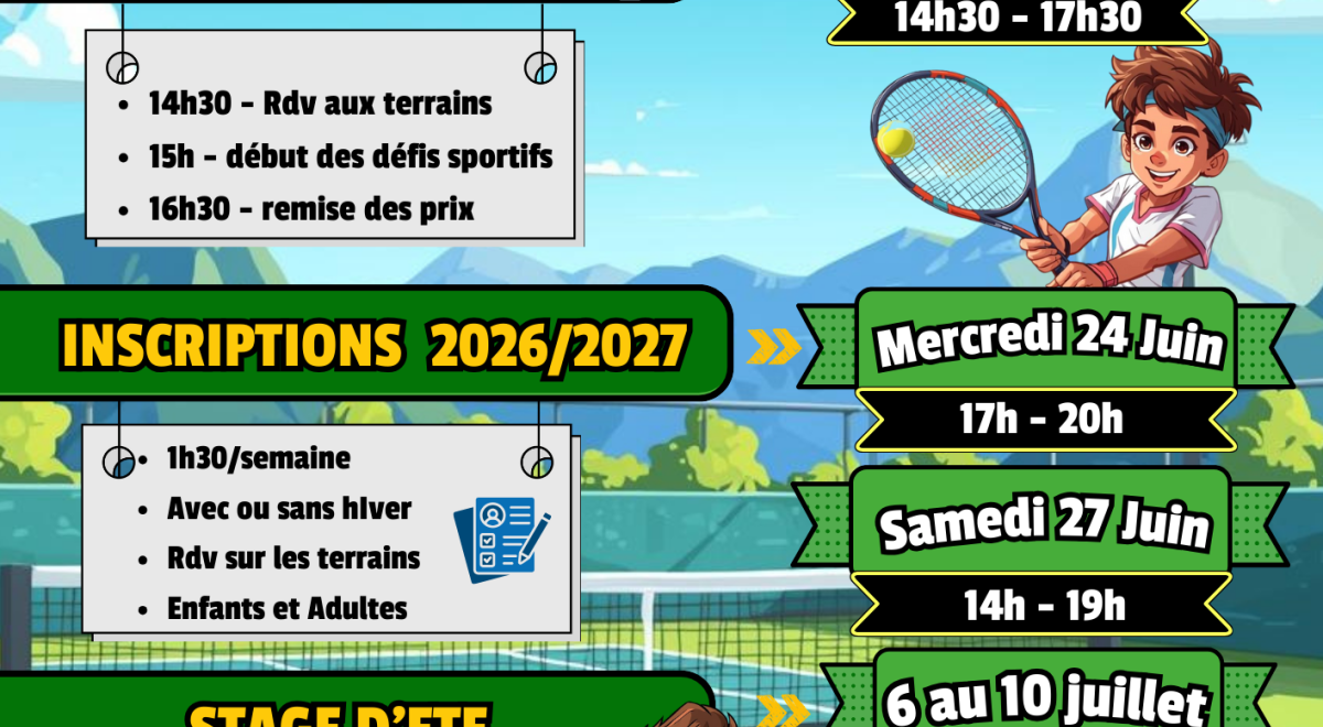 stage d'été tennis CHORGES - stage d'été tennis CHORGES
