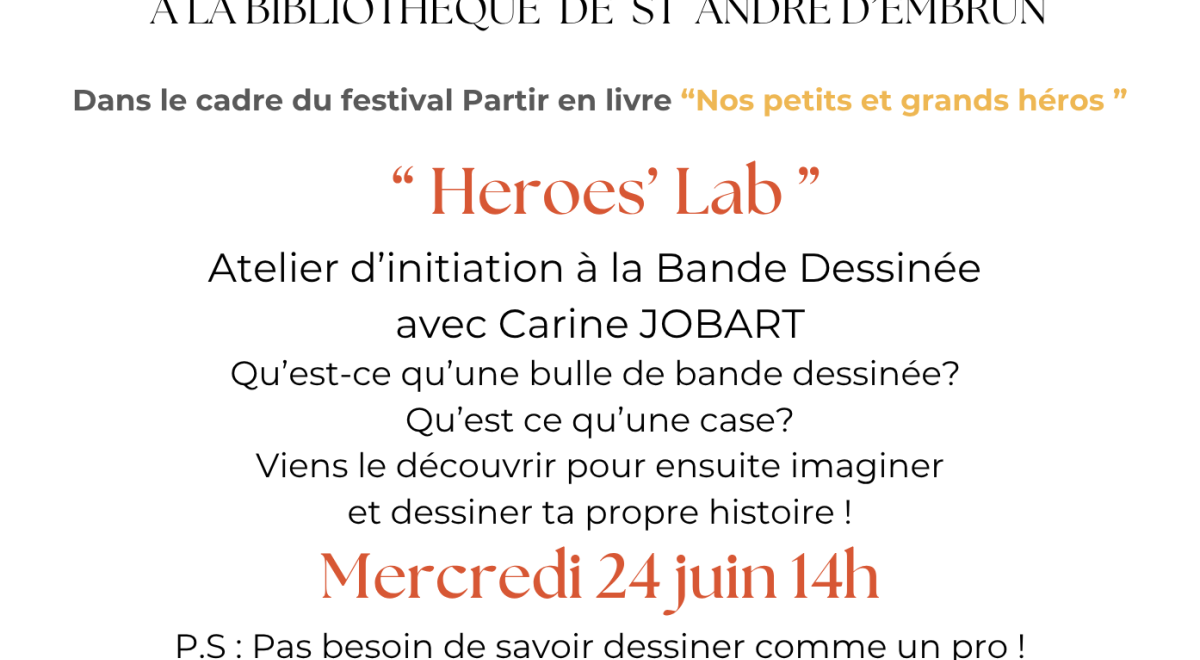 atelier BD EMBRUN - atelier BD EMBRUN