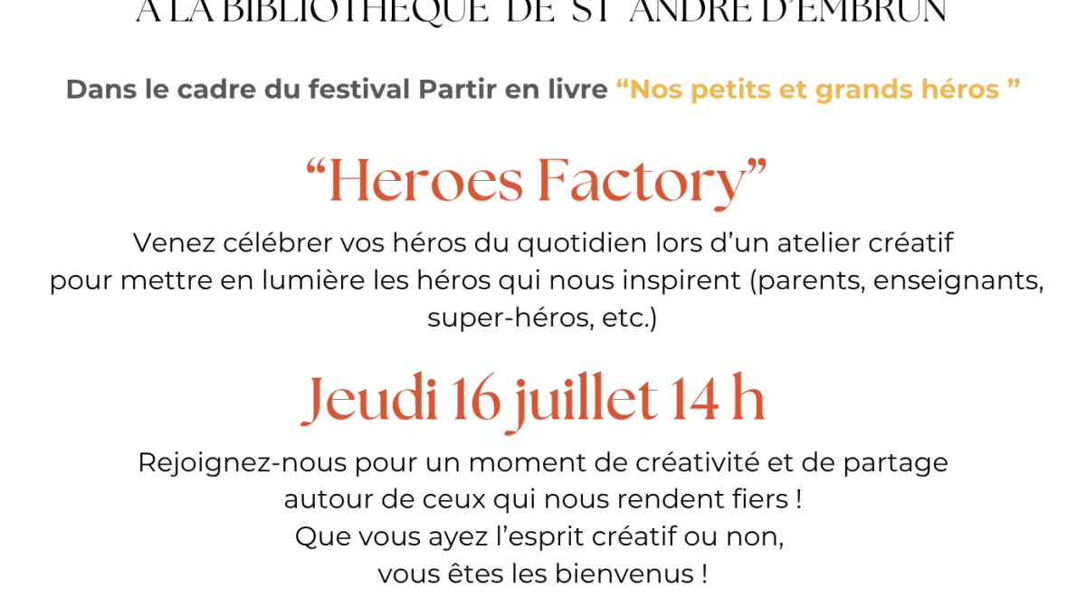 atelier “Heroes Factory” EMBRUN - atelier “Heroes Factory” EMBRUN