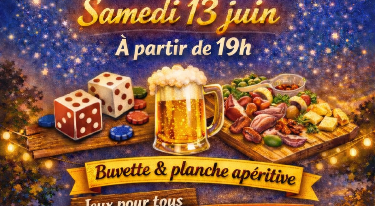 Affiche soirée jeux