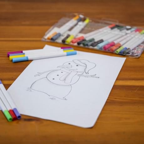 Concours de dessin - Dessin d'un bonhomme de neige