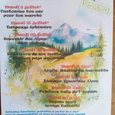 Les z'ateliers de l'été_Châteauroux-les-Alpes Les z'ateliers de l'été_Châteauroux-les-Alpes