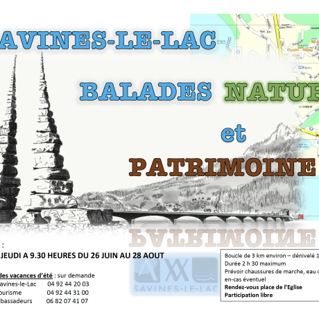Balade nature et patrimoine village Savines-Le-Lac - Balade nature et patrimoine village Savines-Le-Lac