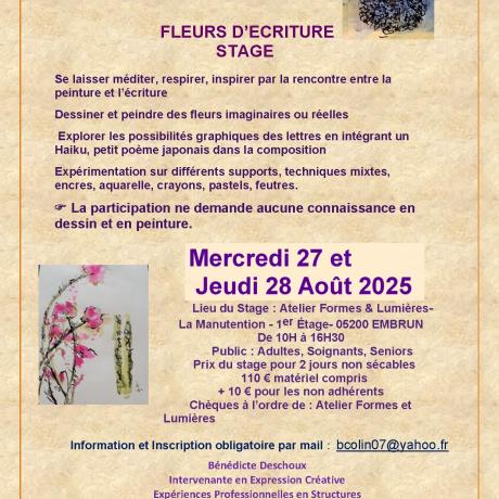 atelier fleurs d'écriture