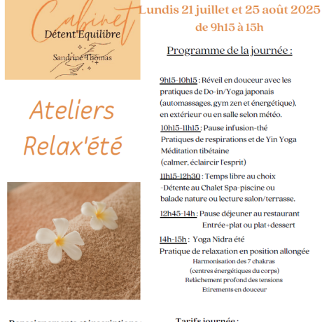 AFFICHE ATELIER ETE