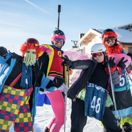 Tartiskiflette : Concours de déguisement sur les pistes_Les Orres - Tartiskiflette : Concours de déguisement sur les pistes_Les Orres