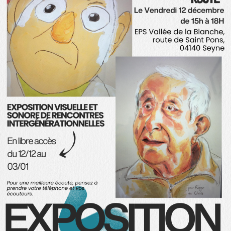 Exposition "Une Pose sur la Route"_Seyne - affiche