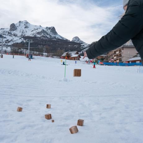 Pétanque sur neige au Sauze - Pétanque sur neige au Sauze