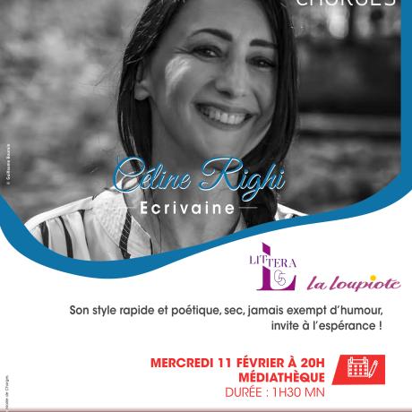 Rencontre avec Céline Righi, écrivaine. CHORGES - Rencontre avec Céline Righi, écrivaine. CHORGES