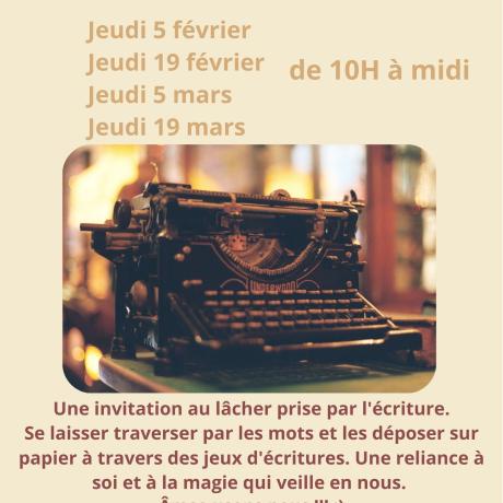 Atelier écriture spontanée au Tiers-lieu_Les Orres - Atelier écriture spontanée au Tiers-lieu_Les Orres