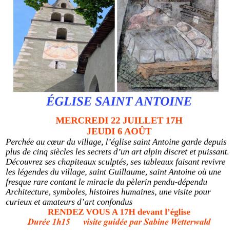 Visite du pays Guillestrin - Eglise de Saint Antoine_Guillestre