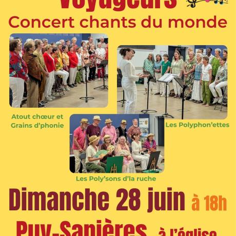 Concert chant chorale des Choeurs Voyageurs - Concert chant chorale des Choeurs Voyageurs